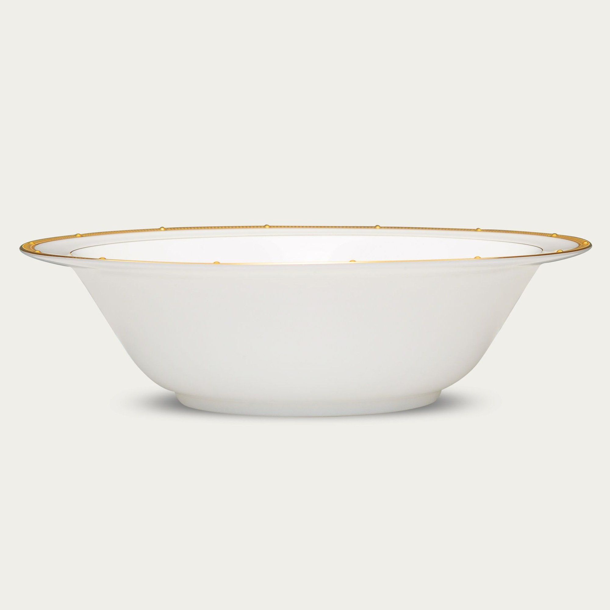 Bát canh (tô canh) tròn 24,4cm dung tích 1.120ml sứ xương | Noritake Rochelle Gold 4796L - 97208