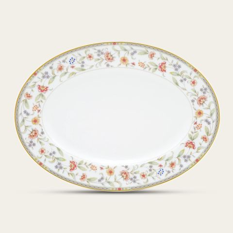  Đĩa Oval cỡ nhỏ (SM) dài 31,2cm sứ xương | Noritake Primrose 4909L - 97245 
