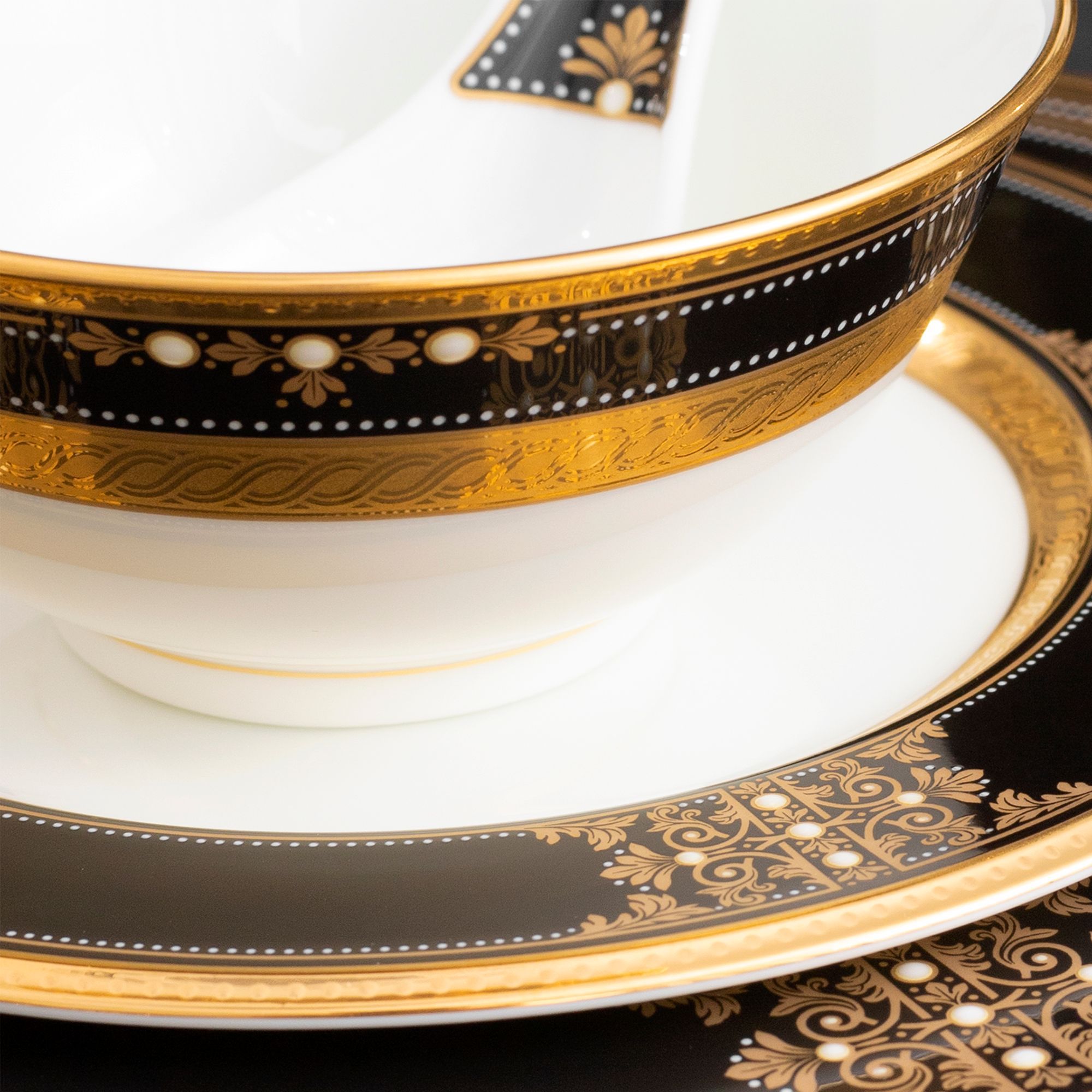 Bát cơm (chén cơm) 11,5cm dung tích 280ml sứ xương Nhật Bản | Noritake Evening Majesty 4818J - 50182