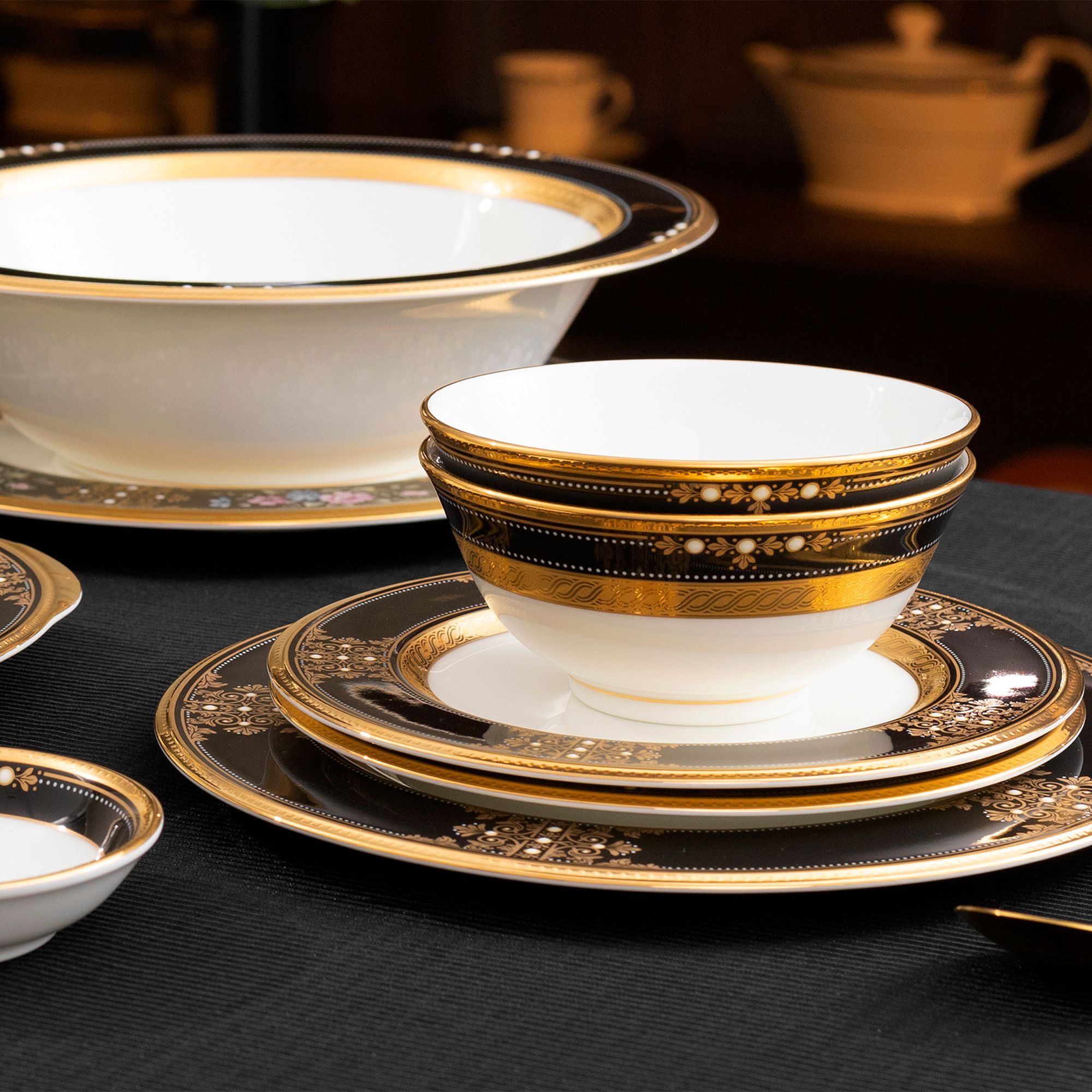 Bát cơm (chén cơm) 11,5cm dung tích 280ml sứ xương Nhật Bản | Noritake Evening Majesty 4818J - 50182