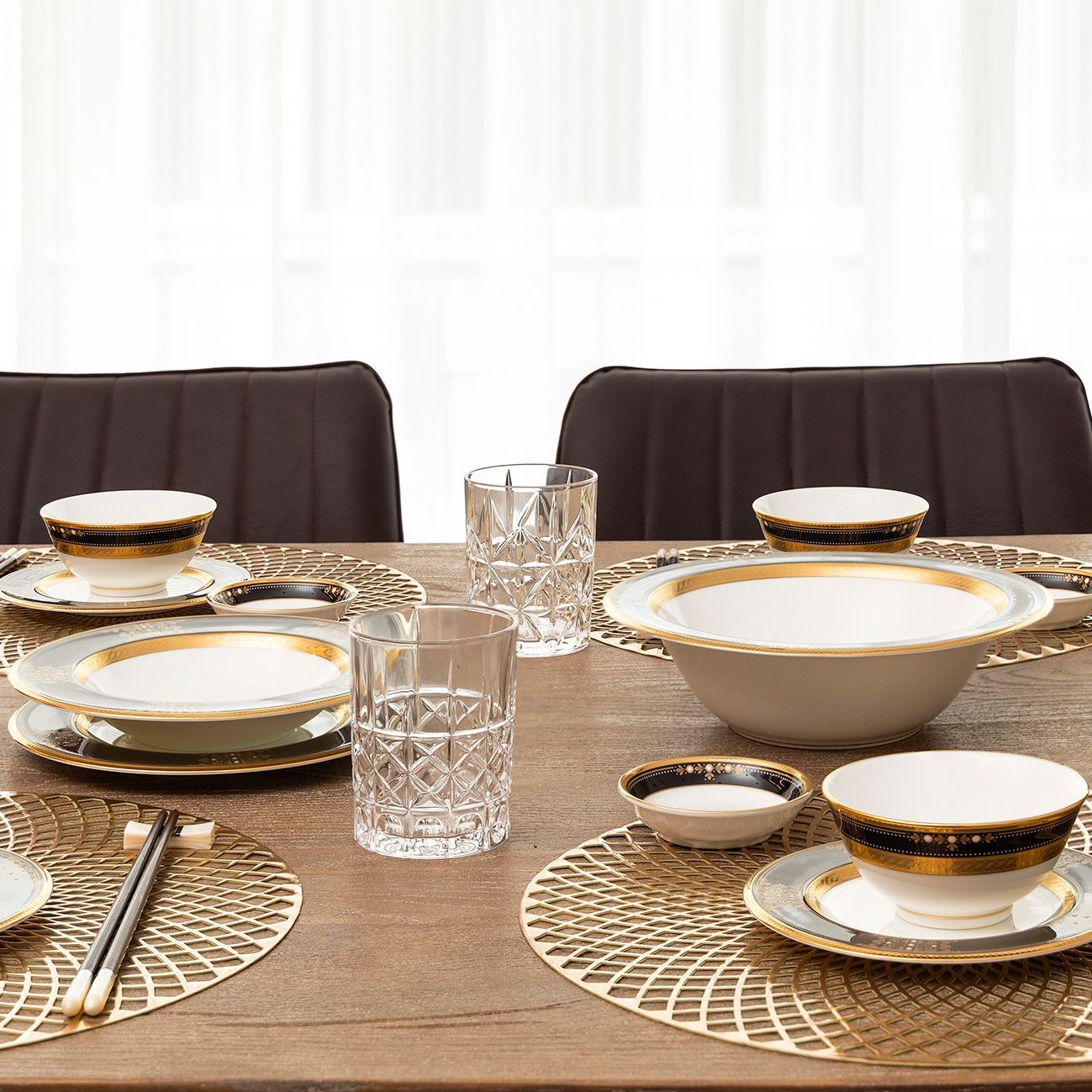 Bát canh (tô canh) tròn 24,6cm dung tích 1.100ml sứ xương Nhật Bản | Noritake Evening Majesty 4818J - 59508