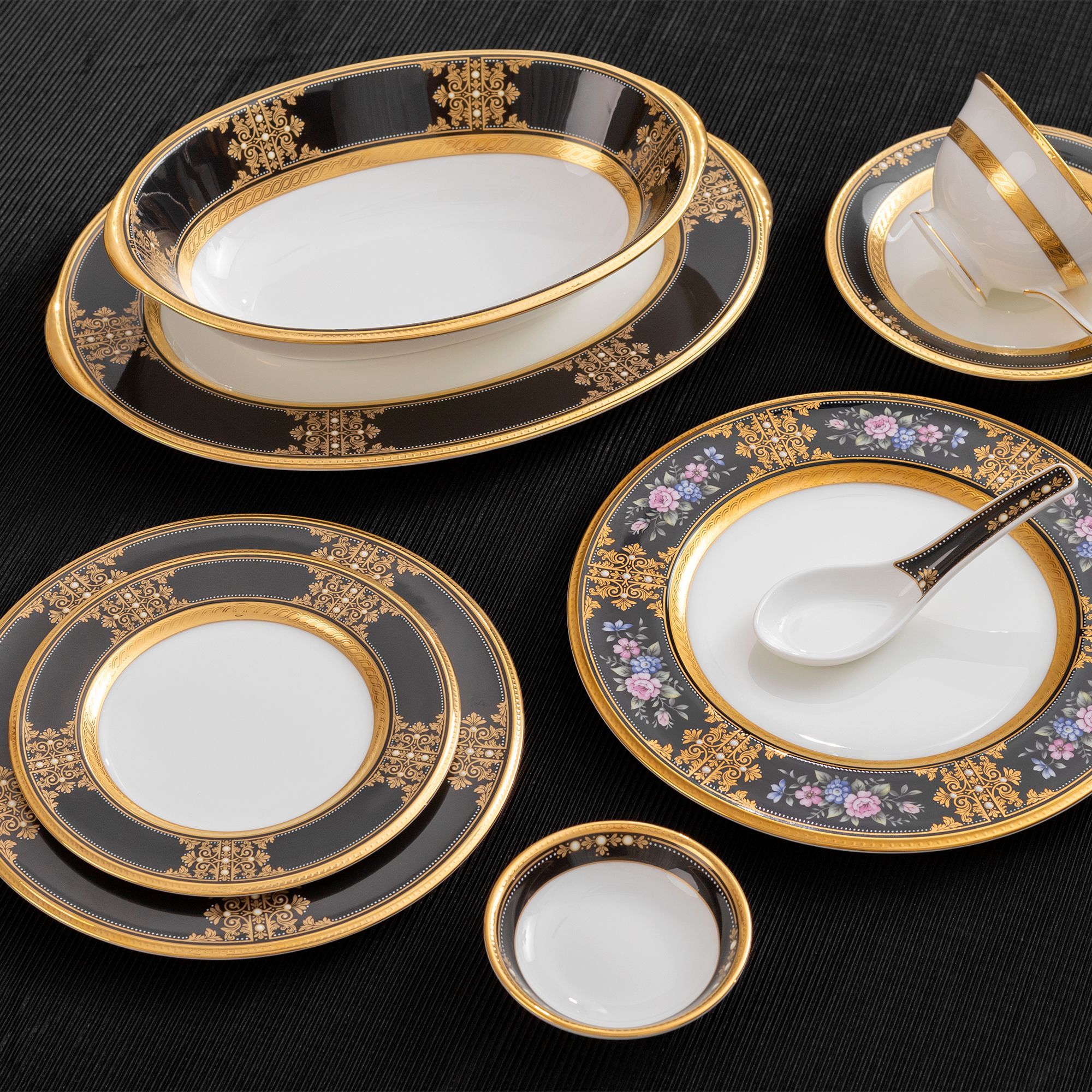 Đĩa tròn 9,5cm đựng nước chấm, gia vị sứ xương Nhật Bản | Noritake Evening Majesty 4818J - 59714