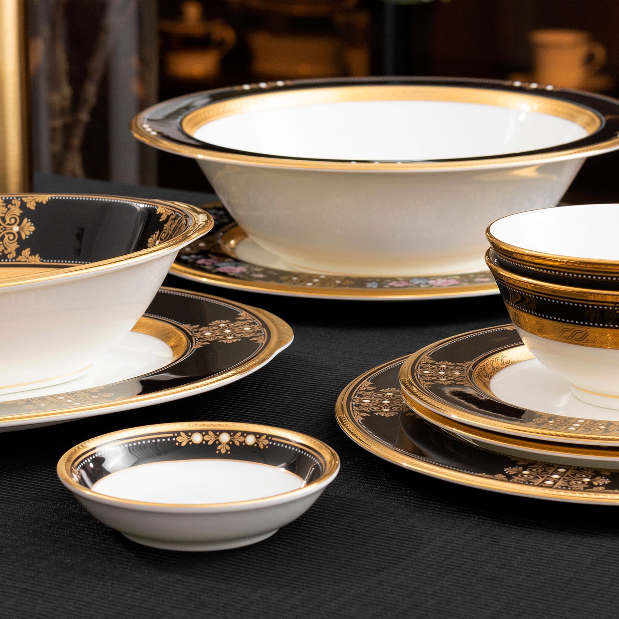 Đĩa tròn 9,5cm đựng nước chấm, gia vị sứ xương Nhật Bản | Noritake Evening Majesty 4818J - 59714