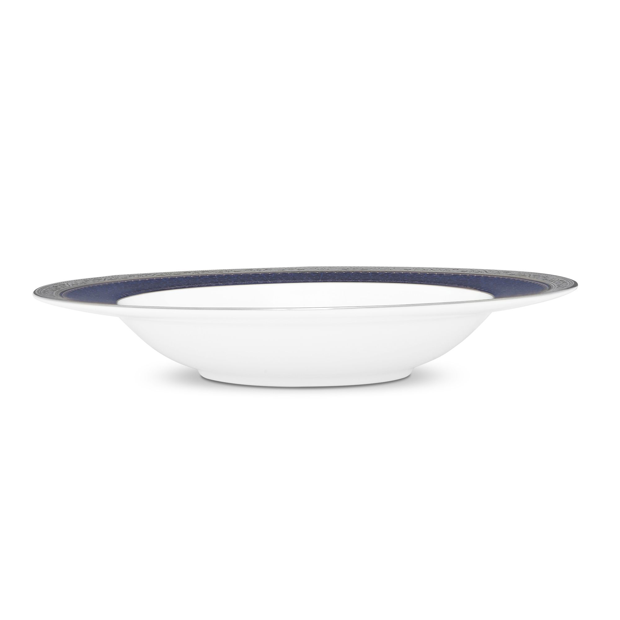 Đĩa sâu lòng 21,4cm dung tích 300ml sứ xương | Noritake Odessa Cobalt Platinum 4922L - 97207