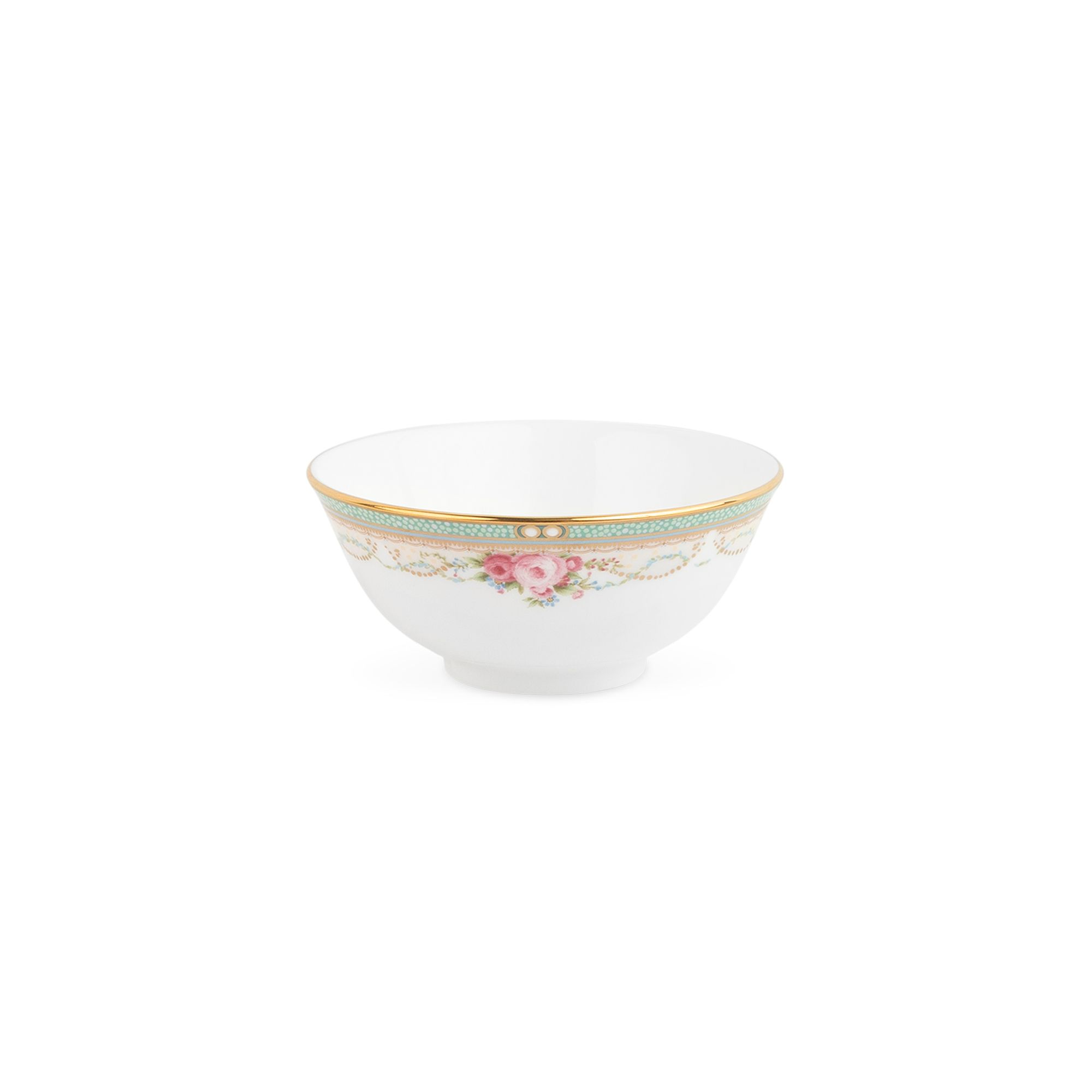 Bát cơm (chén cơm) 11,6cm dung tích 280ml sứ xương | Noritake Palace Rose 4863L - 50182A