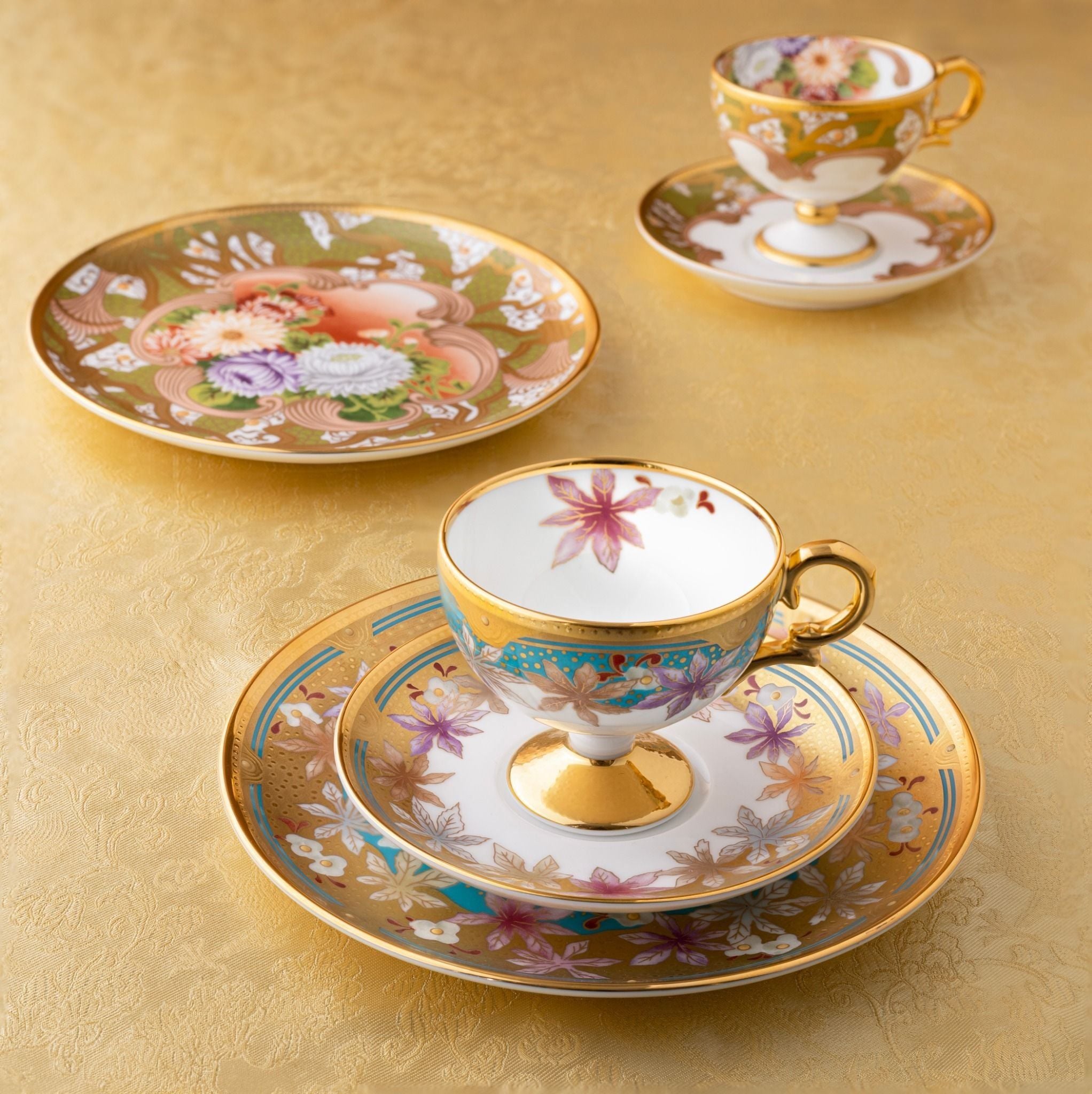 Bộ ấm chén trà 16 món sứ xương Nhật Bản | Noritake Wabana 4662J - T17ANEW