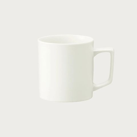  Cốc (ly) uống nước, cà phê màu trắng dung tích 335ml sứ trắng Nhật Bản | Noritake Resta 1762-B - 11701B 