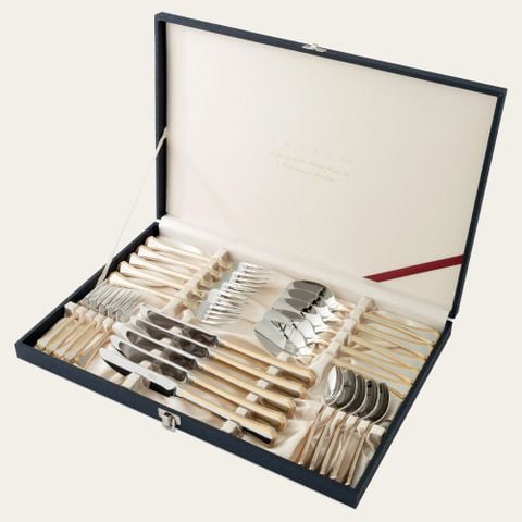  Bộ dao muỗng nĩa (dao thìa dĩa) 25 món mạ vàng cho 5 người | Yamaco Crystal Line G/A CRAS - 25 