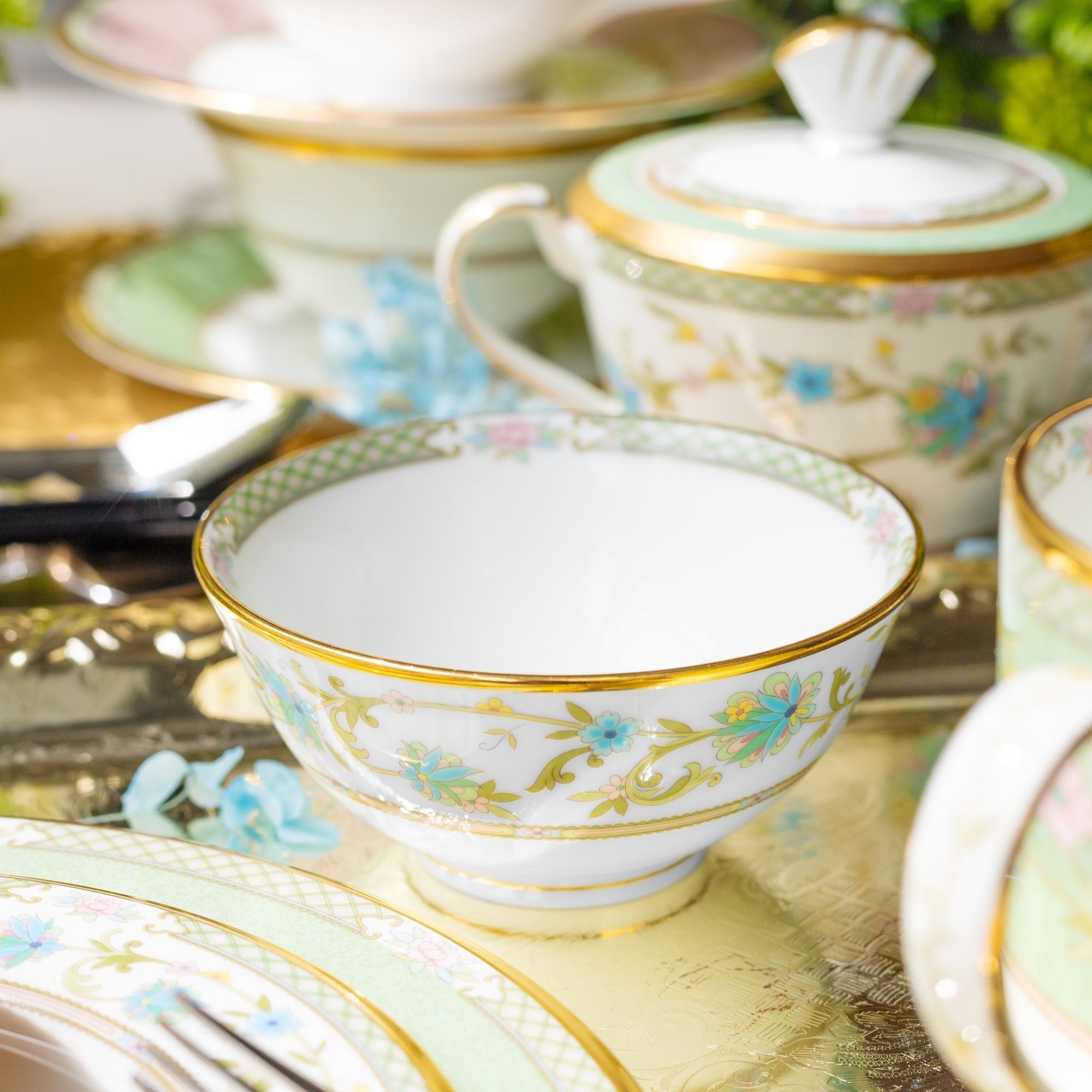 Bát (chén) 10,5cm dung tích 210ml đựng nước chấm, soup sứ xương Nhật Bản | Noritake Yoshino 9983J - 50184