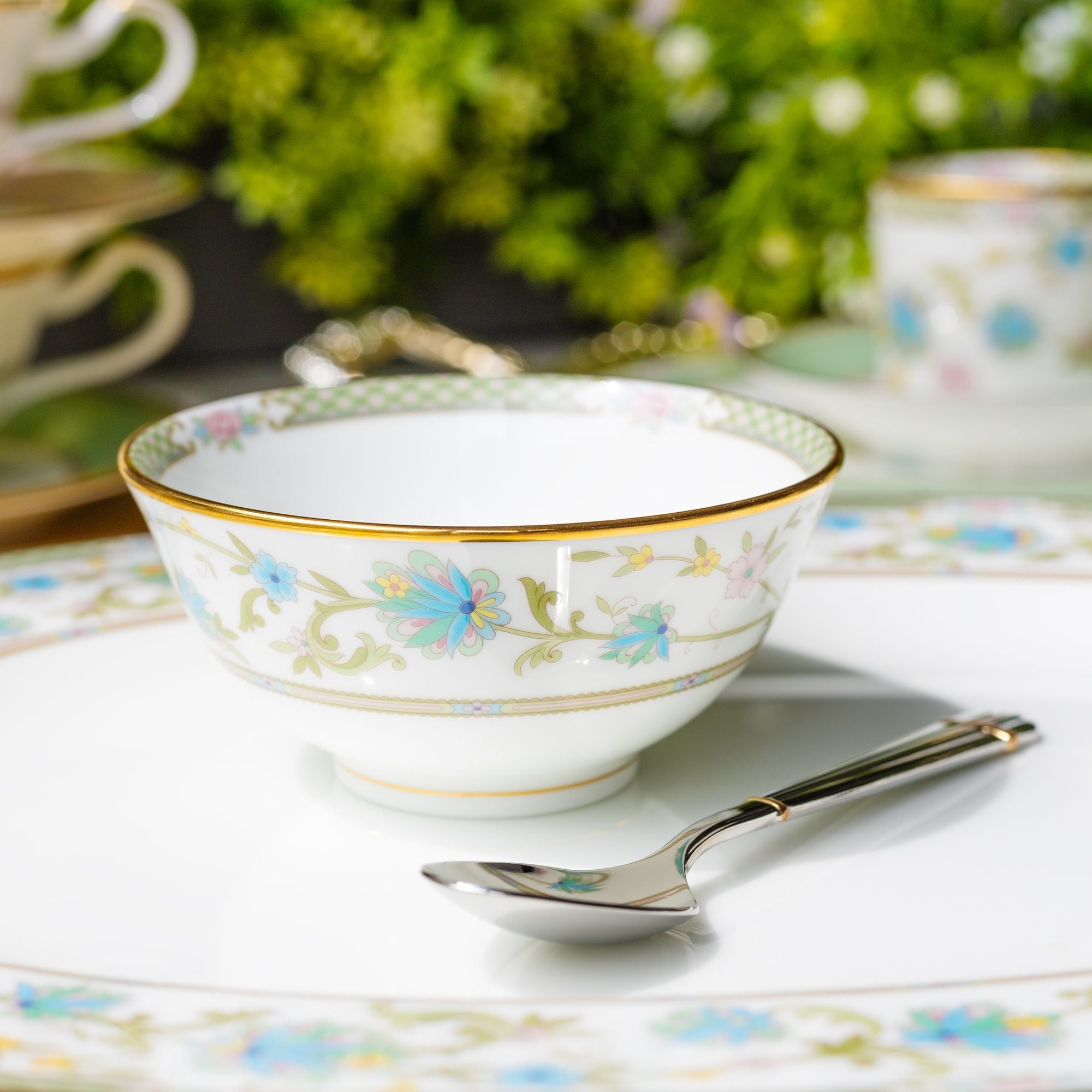 Bát (chén) 10,5cm dung tích 210ml đựng nước chấm, soup sứ xương Nhật Bản | Noritake Yoshino 9983J - 50184