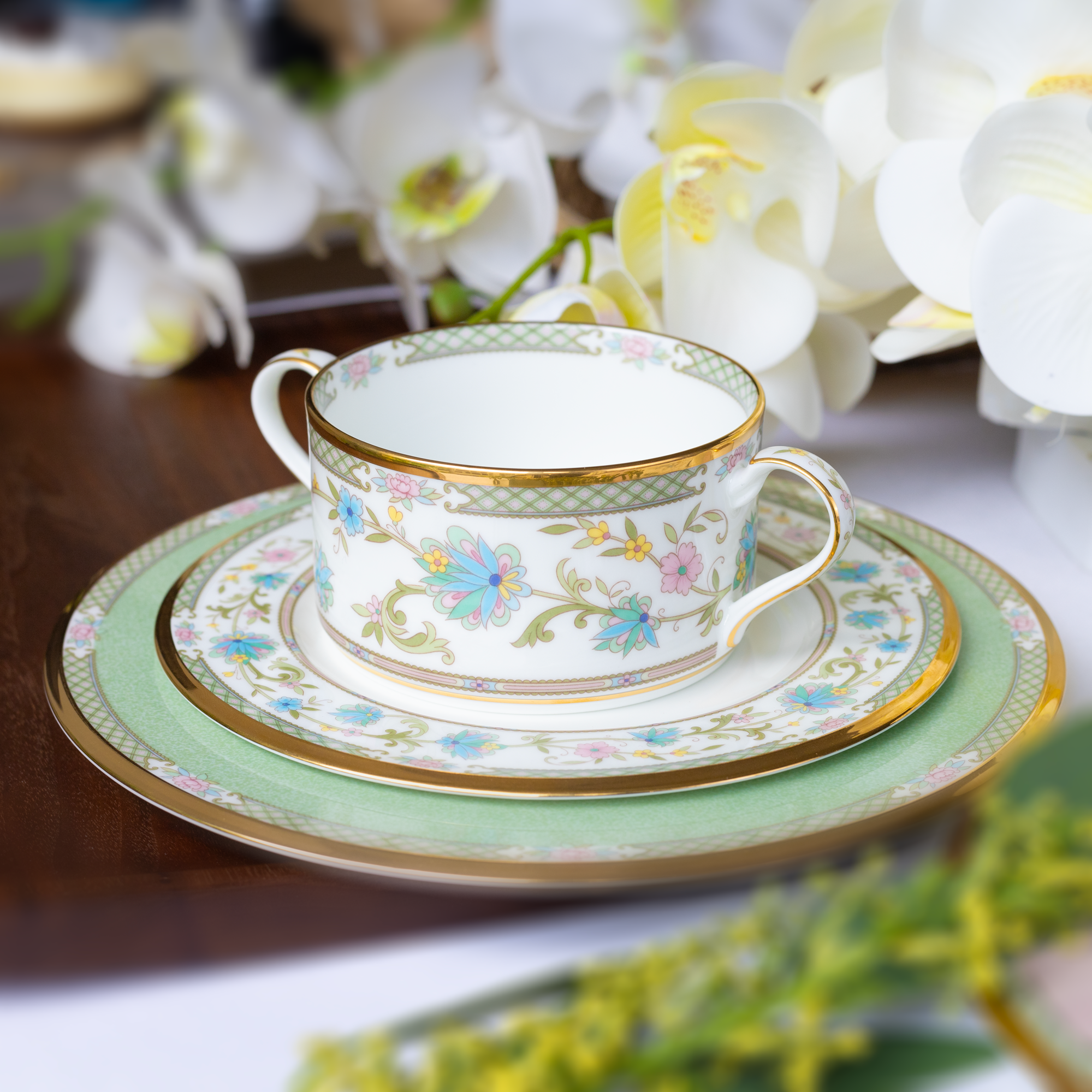 Bát (chén) 295ml ăn súp kem (creamsoup) có quai cầm sứ xương Nhật Bản | Noritake Yoshino 9983J - 59572C