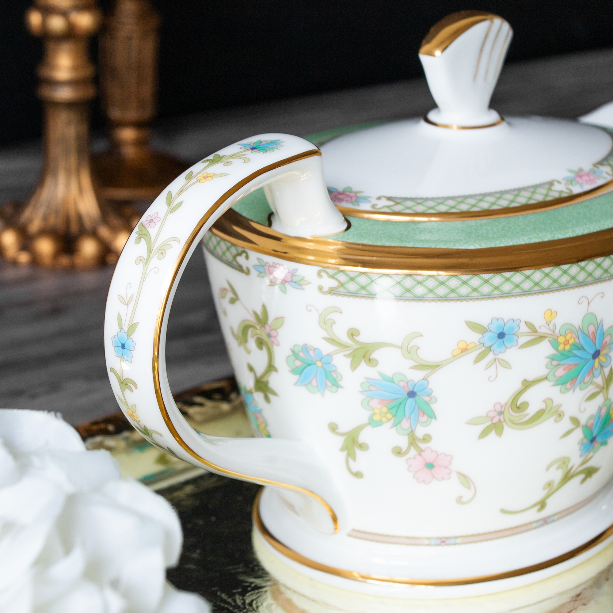 Ấm trà (bình trà) dung tích 880ml sứ xương Nhật Bản | Noritake Yoshino 9983J - T59563