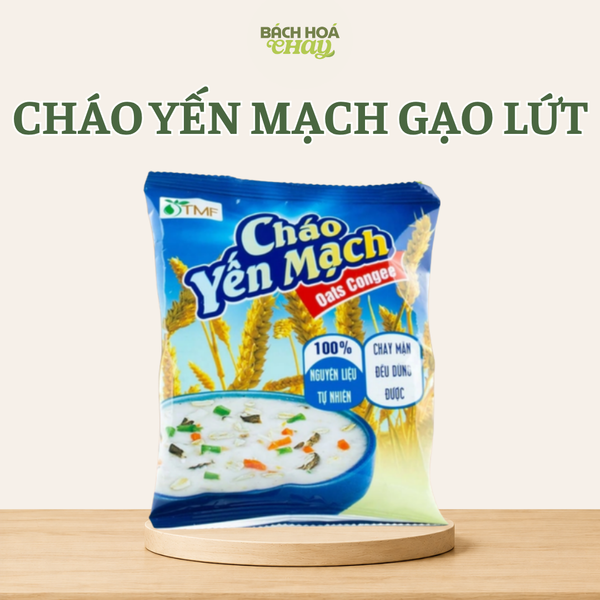  CHÁO YẾN MẠCH GẠO LỨT ĂN LIỀN DINH DƯỠNG | D'GEMMA GÓI 50G 