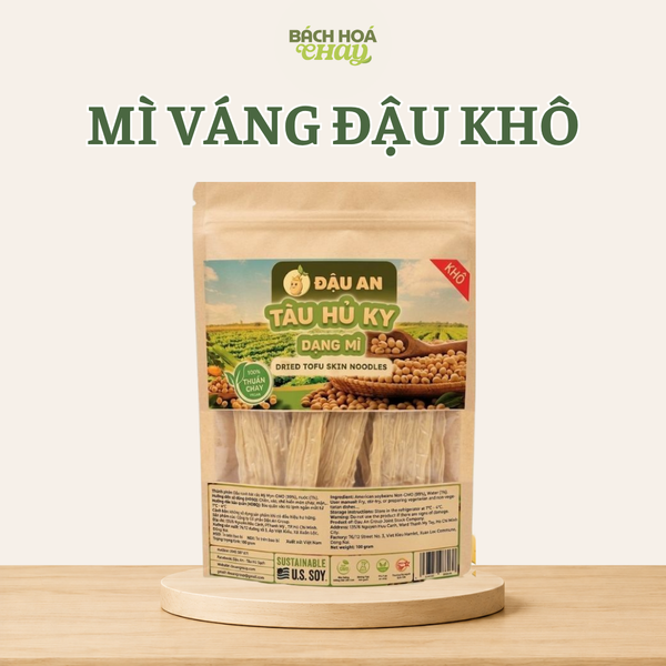  MÌ VÁNG ĐẬU KHÔ DẠNG MÌ TÚI 100G - GIÀU ĐẠM THỰC VẬT DAI NGON DỄ CHẾ BIẾN 
