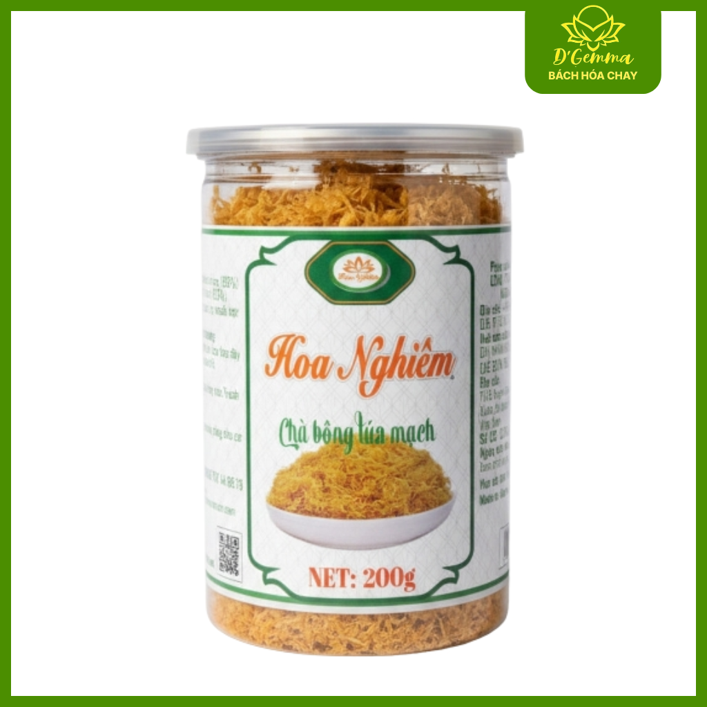  Chà Bông Lúa Mạch HOA NGHIÊM - Ruốc Chay Thơm Ngon, Giàu Dinh Dưỡng (200g) 