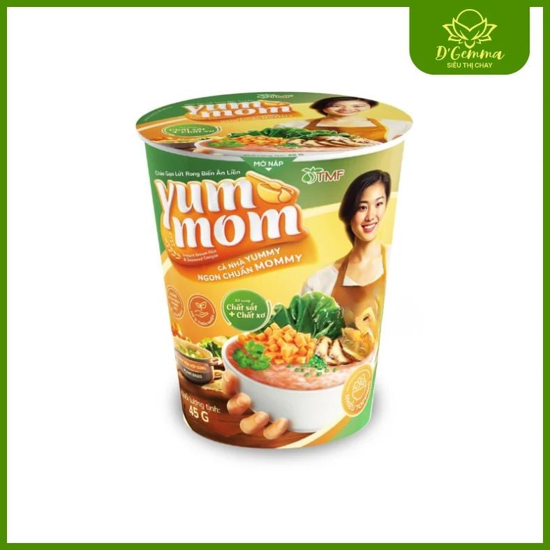  COMBO 3 LY CHÁO GẠO LỨT RONG BIỂN YUMMOM DINH DƯỠNG TIỆN LỢI 