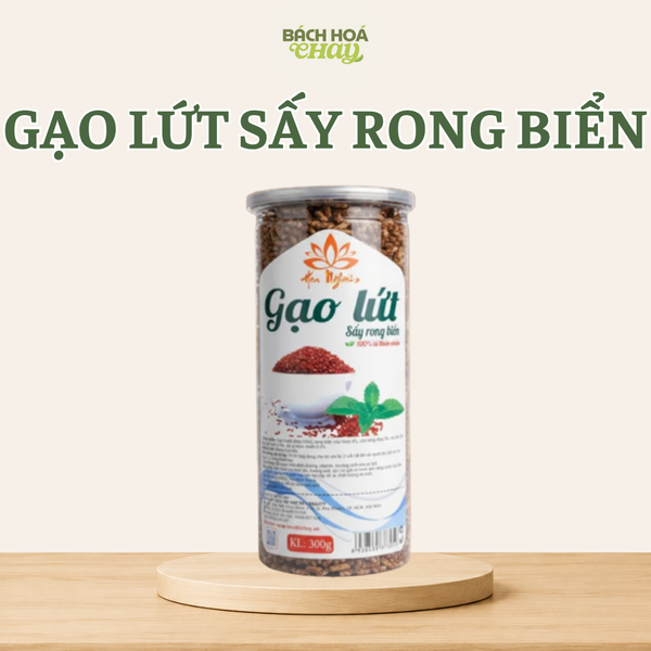  Gạo Lứt Sấy Rong Biển - Gạo Lứt Sạch Hỗ Trợ Giảm Cân, Thực Dưỡng (300g) 