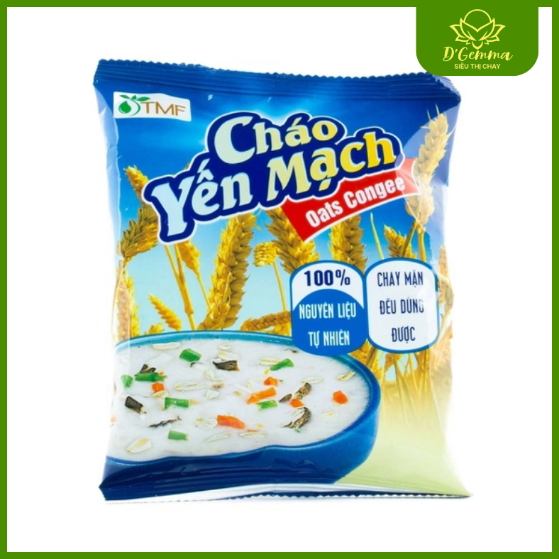  CHÁO YẾN MẠCH GẠO LỨT ĂN LIỀN DINH DƯỠNG | D'GEMMA GÓI 50G 