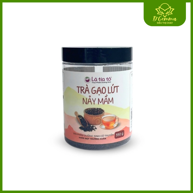  Trà Gạo Lứt Ngâm Nảy Mầm Lá Tía Tô 350g 