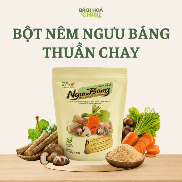  BỘT NÊM NGƯU BÁNG THUẦN CHAY - BỘT NÊM THỰC DƯỠNG VỊ THANH NGỌT TỰ NHIÊN 