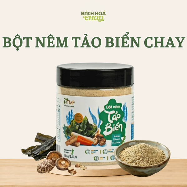  BỘT NÊM TẢO BIỂN CHAY TƯ NHIÊN KHÔNG BỘT NGỌT  | D’GEMMA 150G 