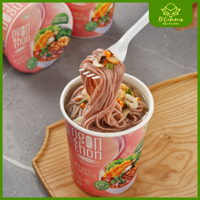  BÚN GẠO LỨT ĂN LIỀN VỊ RAU CỦ HẠT NGŨ CỐC 65G 