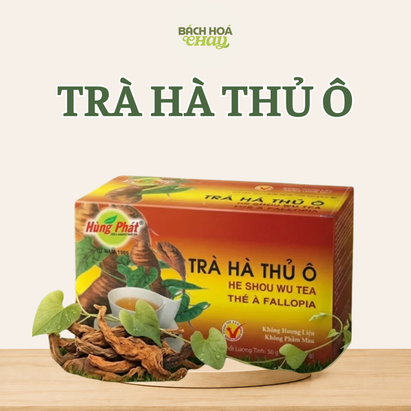  TRÀ HÀ THỦ Ô 50G - BỔ HUYẾT ĐẸP DA, NUÔI DƯỠNG MÁI TÓC 