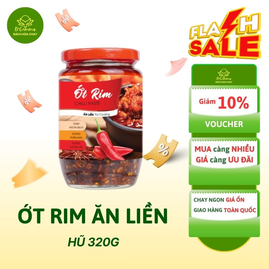  ỚT RIM ĂN LIỀN HŨ 320G 