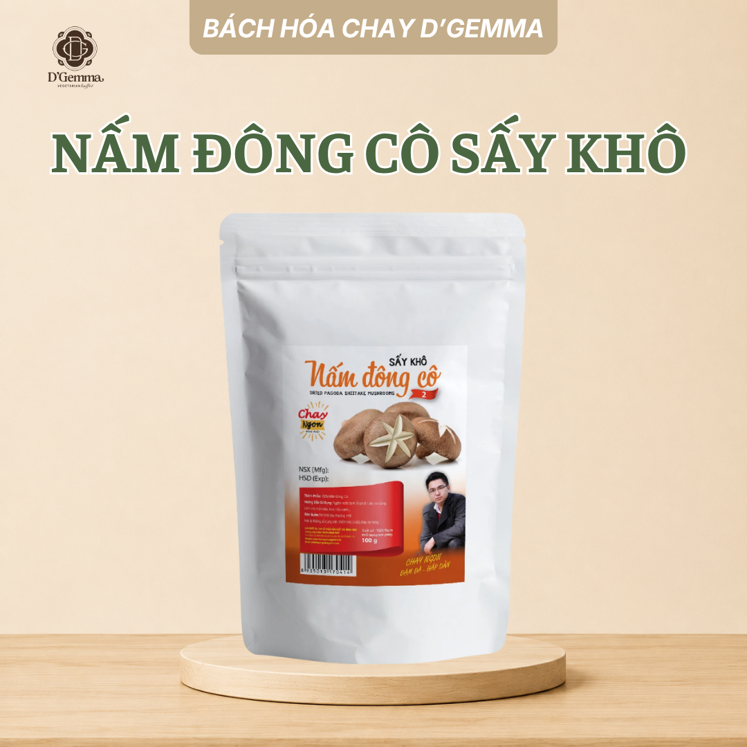  NẤM ĐÔNG CÔ SẤY KHÔ ĐẶC BIỆT - GÓI 100G 