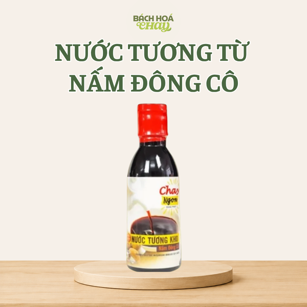  NƯỚC TƯƠNG TỪ NẤM HƯƠNG CHAY NGON | HÙNG PHÁT – CHAI 200ML 