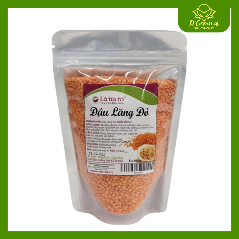  Đậu Lăng Đỏ Lá Tía Tô 200g 