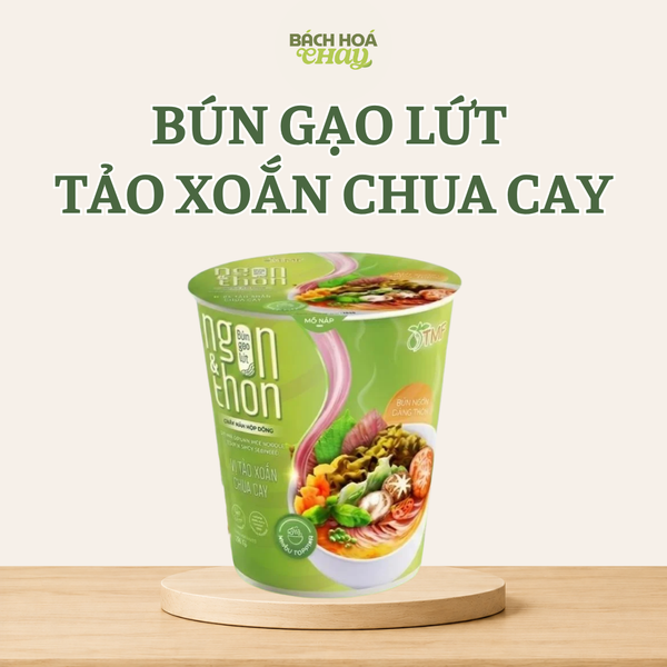  BÚN GẠO LỨT ĂN LIỀN - VỊ TẢO XOẮN CHUA CAY 