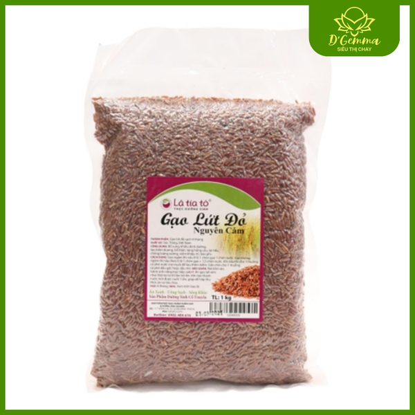  Gạo Đỏ Nguyên Cám Lá Tía Tô 1kg 