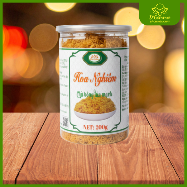 Chà Bông Lúa Mạch HOA NGHIÊM - Ruốc Chay Thơm Ngon, Giàu Dinh Dưỡng (200g) 