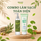  COMBO LÀM SẠCH TOÀN DIỆN – DẦU TẨY TRANG OLIVE & SỮA RỬA MẶT RAU MÁ 