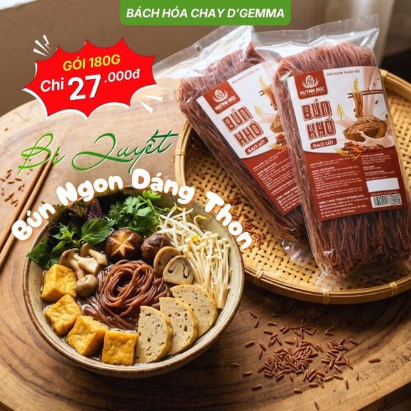  BÚN KHÔ GẠO LỨT 180G - DAI NGON NGUYÊN BẢN 