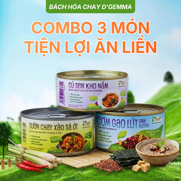  COMBO 3 MÓN TIỆN LỢI ĂN LIỀN 
