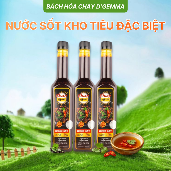  NƯỚC SỐT KHO TIÊU ĐẶC BIỆT | D'GEMMA CHAI 500ML 