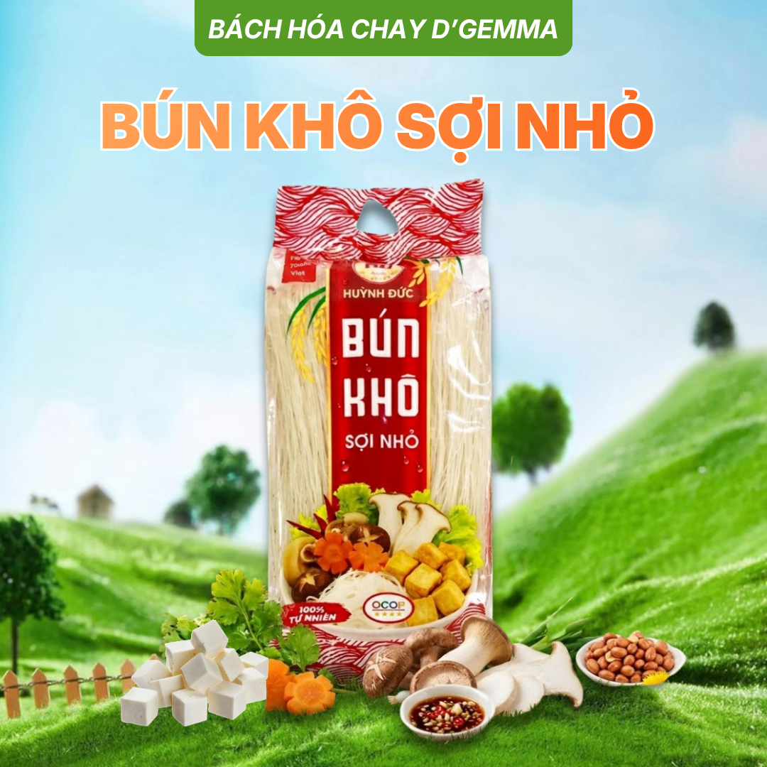  BÚN KHÔ SỢI NHỎ 500G - DAI NGON NGUYÊN BẢN 