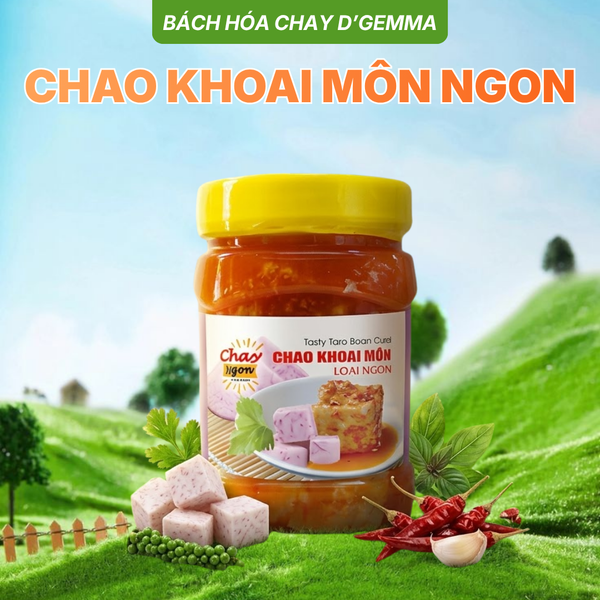  CHAO KHOAI MÔN NGON 170G - ĐẬM ĐÀ TRUYỀN THỐNG, BÉO BÙI VỊ KHOAI MÔN 