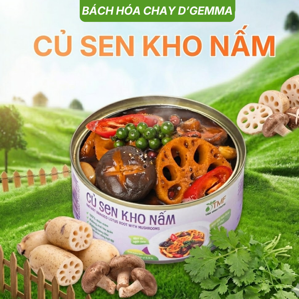  CỦ SEN KHO NẤM THỰC DƯỠNG | THƯƠNG HIỆU LÁ TÍA TÔ 