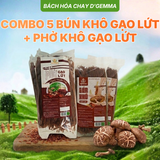  COMBO 5 BÚN KHÔ GẠO LỨT + 5 PHỞ KHÔ GẠO LỨT 