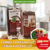  COMBO 5 BÚN KHÔ GẠO LỨT + 5 PHỞ KHÔ GẠO LỨT 