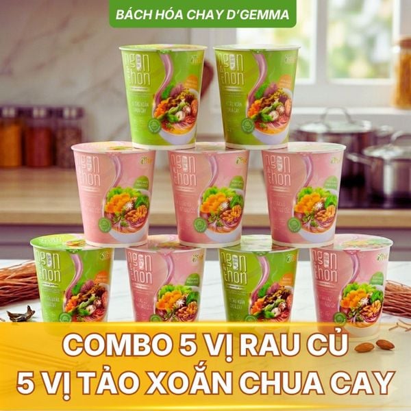  COMBO 5 BÚN RAU CỦ + 5 BÚN TẢO XOẮN 