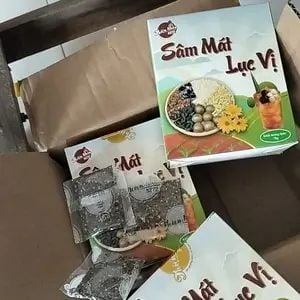  SET NGUYÊN LIỆU SÂM MÁT LỤC VỊ 70G (NẤU 10-12 LÍT) THIỆN NHÂN 5272 - THANH NHIỆT GIẢI KHÁT, TẶNG KÈM HẠT CHIA 