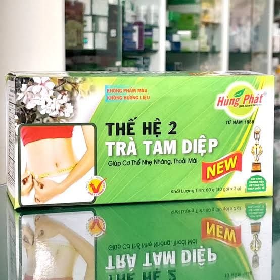  TRÀ TAM DIỆP THẾ HỆ 2 60G HÙNG PHÁT - THANH LỌC CƠ THỂ, THƯ THÁI TINH THẦN 