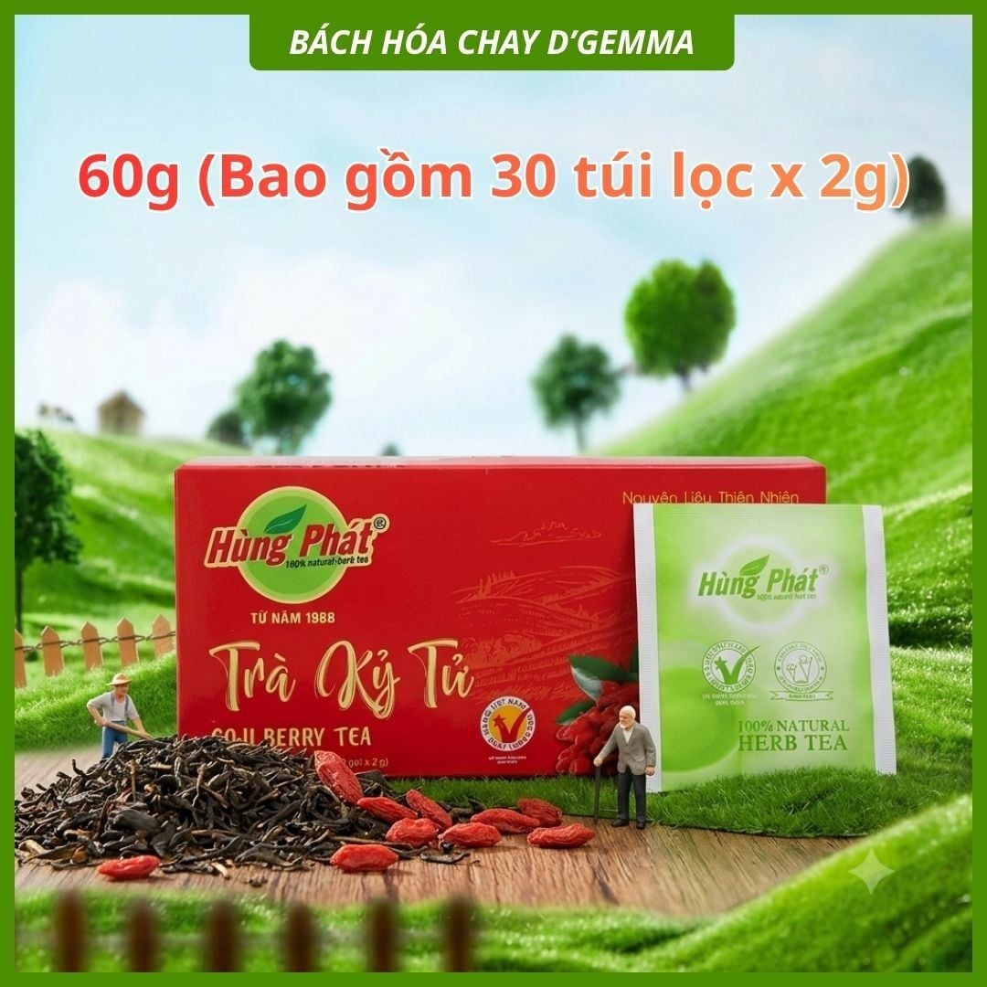  TRÀ KỶ TỬ 60G - THANH MÁT THƯ GIÃN, CÂN BẰNG CƠ THỂ 