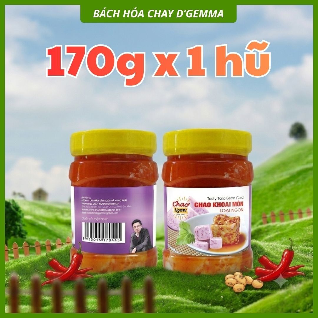  CHAO KHOAI MÔN NGON 170G - ĐẬM ĐÀ TRUYỀN THỐNG, BÉO BÙI VỊ KHOAI MÔN 
