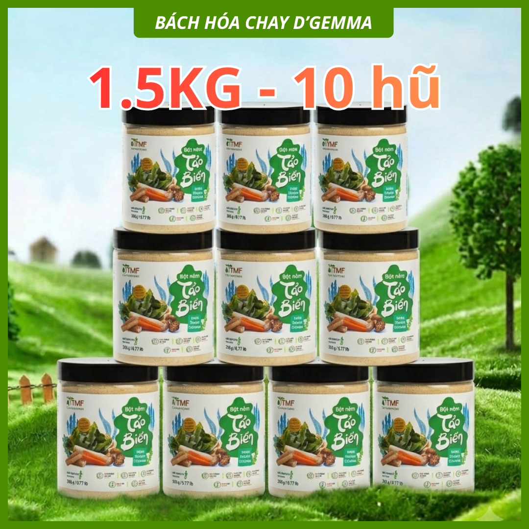  BỘT NÊM TẢO BIỂN CHAY TƯ NHIÊN KHÔNG BỘT NGỌT  | D’GEMMA 150G 