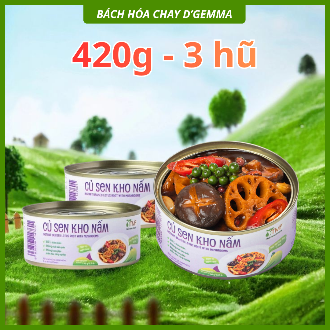  CỦ SEN KHO NẤM THỰC DƯỠNG | THƯƠNG HIỆU LÁ TÍA TÔ 